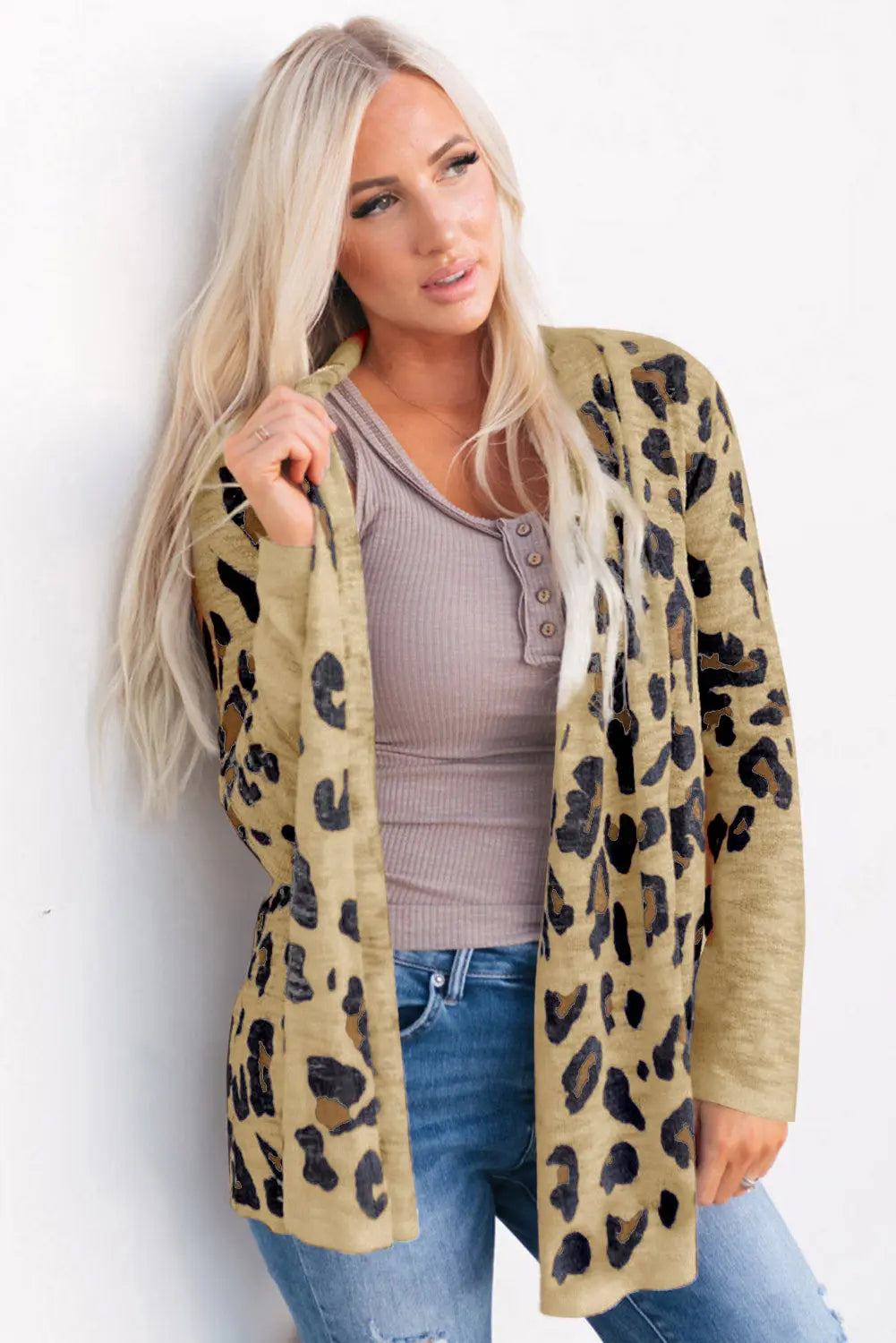 Printed Long Sleeve Cardigan  Style Ratio