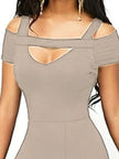 Elegant Off-Shoulder Slit Maxi Dress  Style Ratio