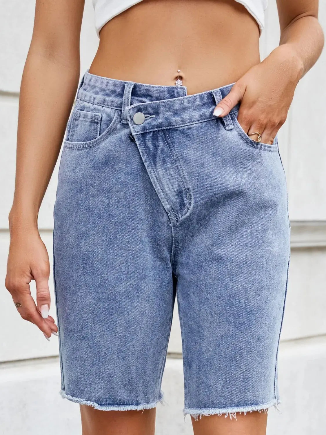 Raw Hem Denim Shorts  Style Ratio