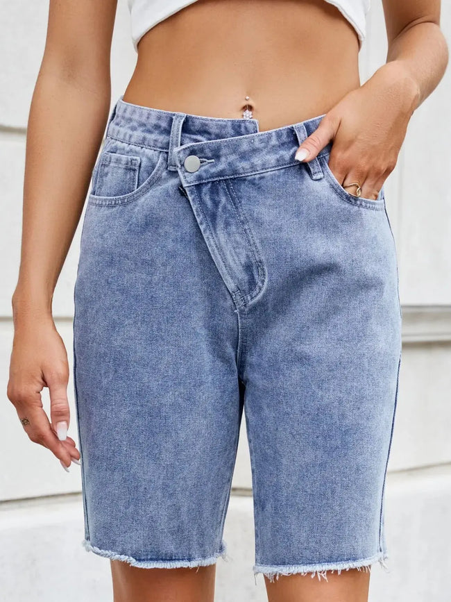 Raw Hem Denim Shorts  Style Ratio