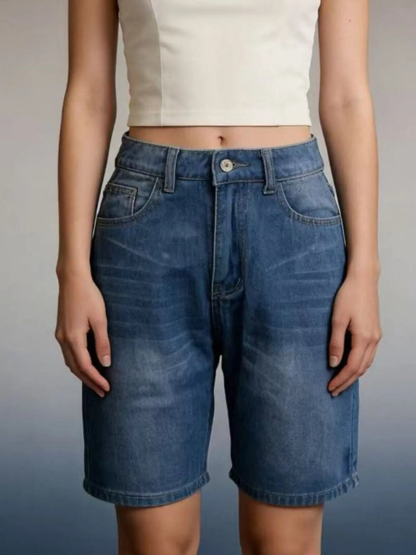 High Waist Denim Shorts  Style Ratio