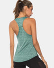 Full Size Scoop Neck Wide Strap Active Tank  Style Ratio