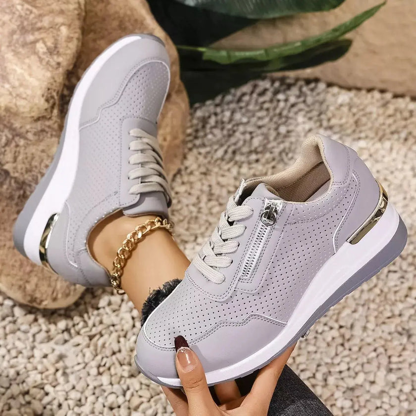 Lace Up Wedge Sneakers  Style Ratio