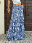 Paisley Print Maxi Skirt  Style Ratio