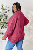 Basic Bae Full Size Ribbed Cocoon Cardigan  Style Ratio
