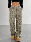 Full Size Leopard Print Wide Leg Pants Plus Size  Style Ratio