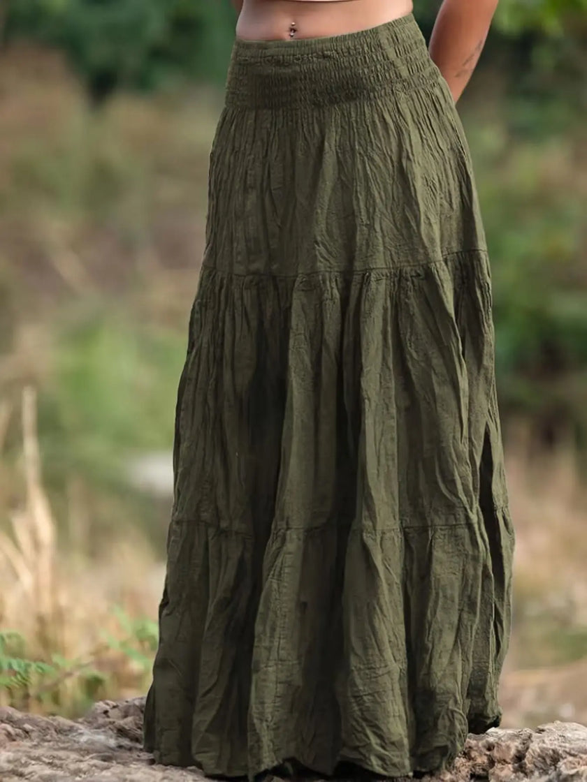 Tiered Maxi Skirt  Style Ratio