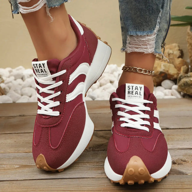 Round Toe Lace Up Sneakers  Style Ratio