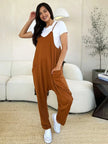 Double Take Full Size Sleeveless V-Neck Pocketed Jumpsuit  Style Ratio