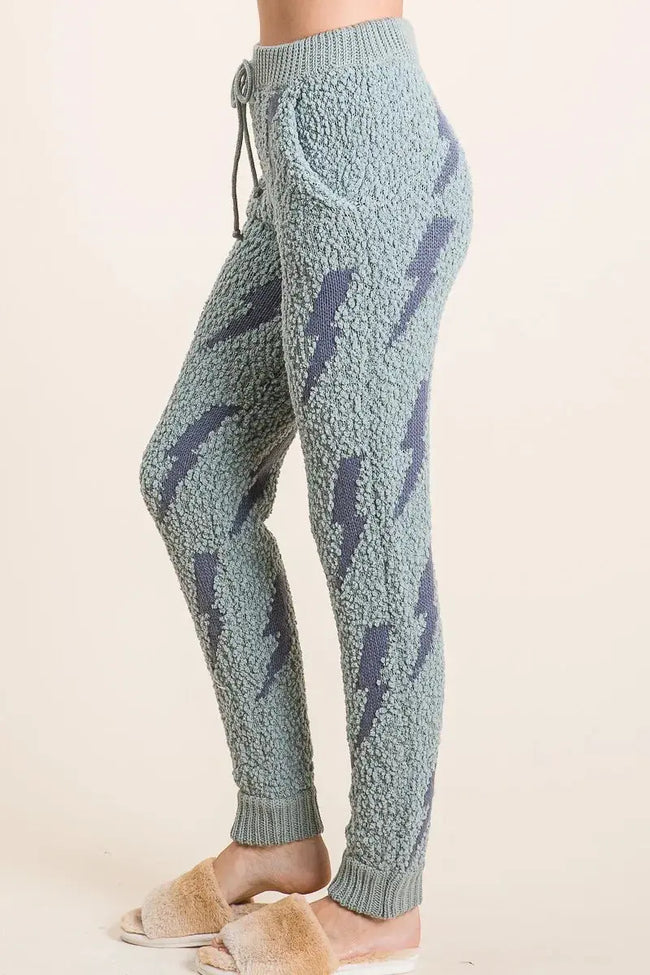 BiBi Cozy Soft Hairy Popcorn Sweater Pants  Style Ratio