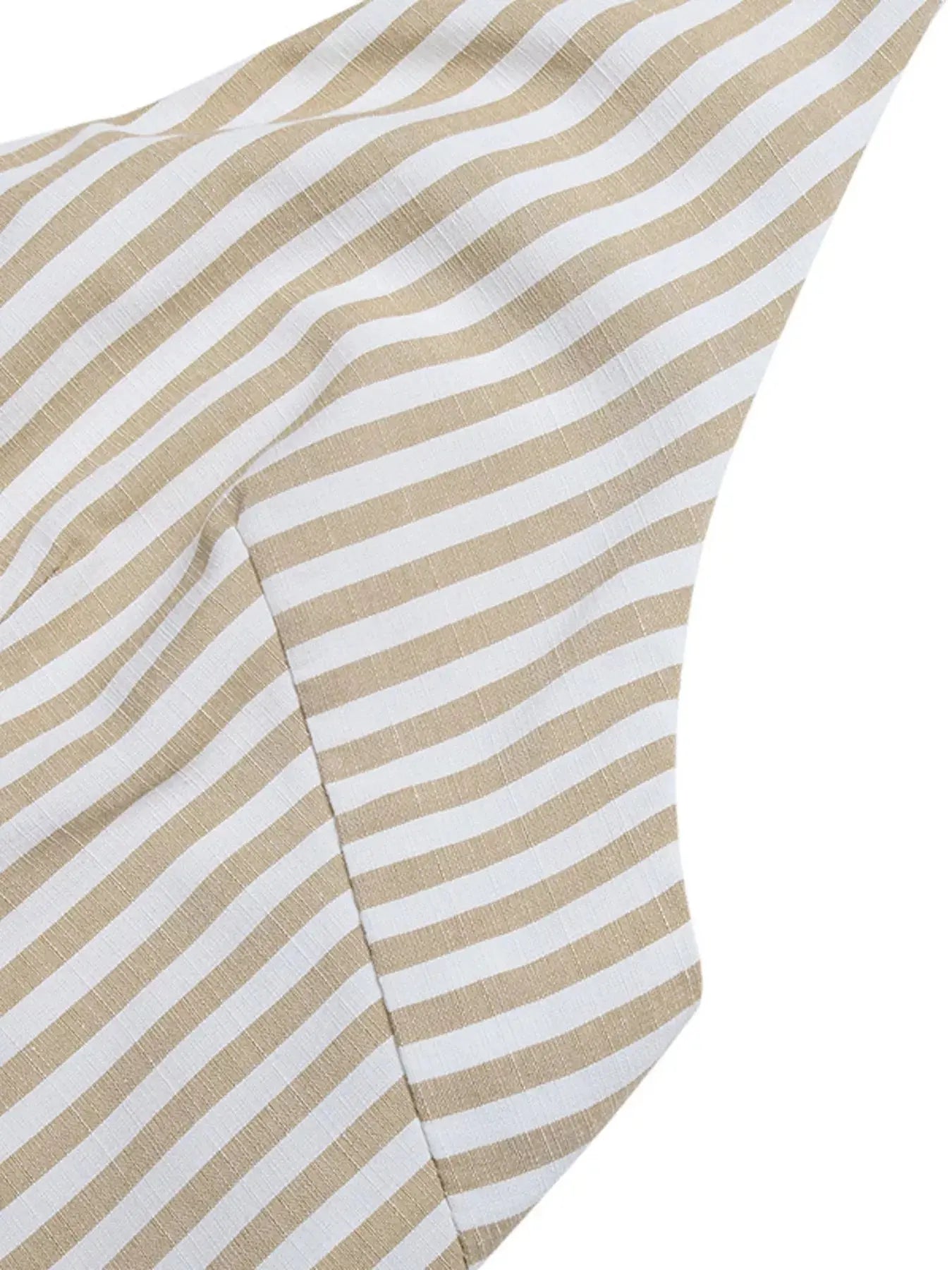 Striped Halter Neck Romper  Style Ratio