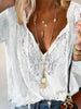 Lace Tie-Neck Blouse  Style Ratio