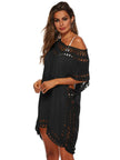 Bohemian Crochet Trim Beach Cover Up  Style Ratio