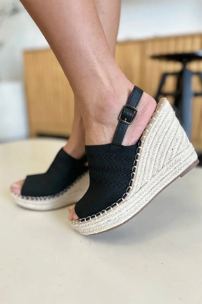 Forever Link Peep Toe High Heel Sandals  Style Ratio
