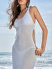 Sleeveless Knit Cover-Up Dress with Side Cutouts  Style Ratio