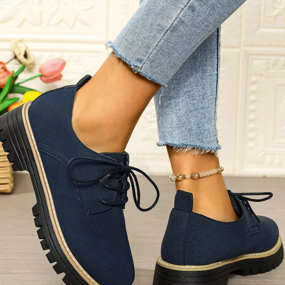 Lace-Up Platform Loafers  Style Ratio