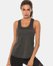 Full Size Scoop Neck Wide Strap Active Tank  Style Ratio