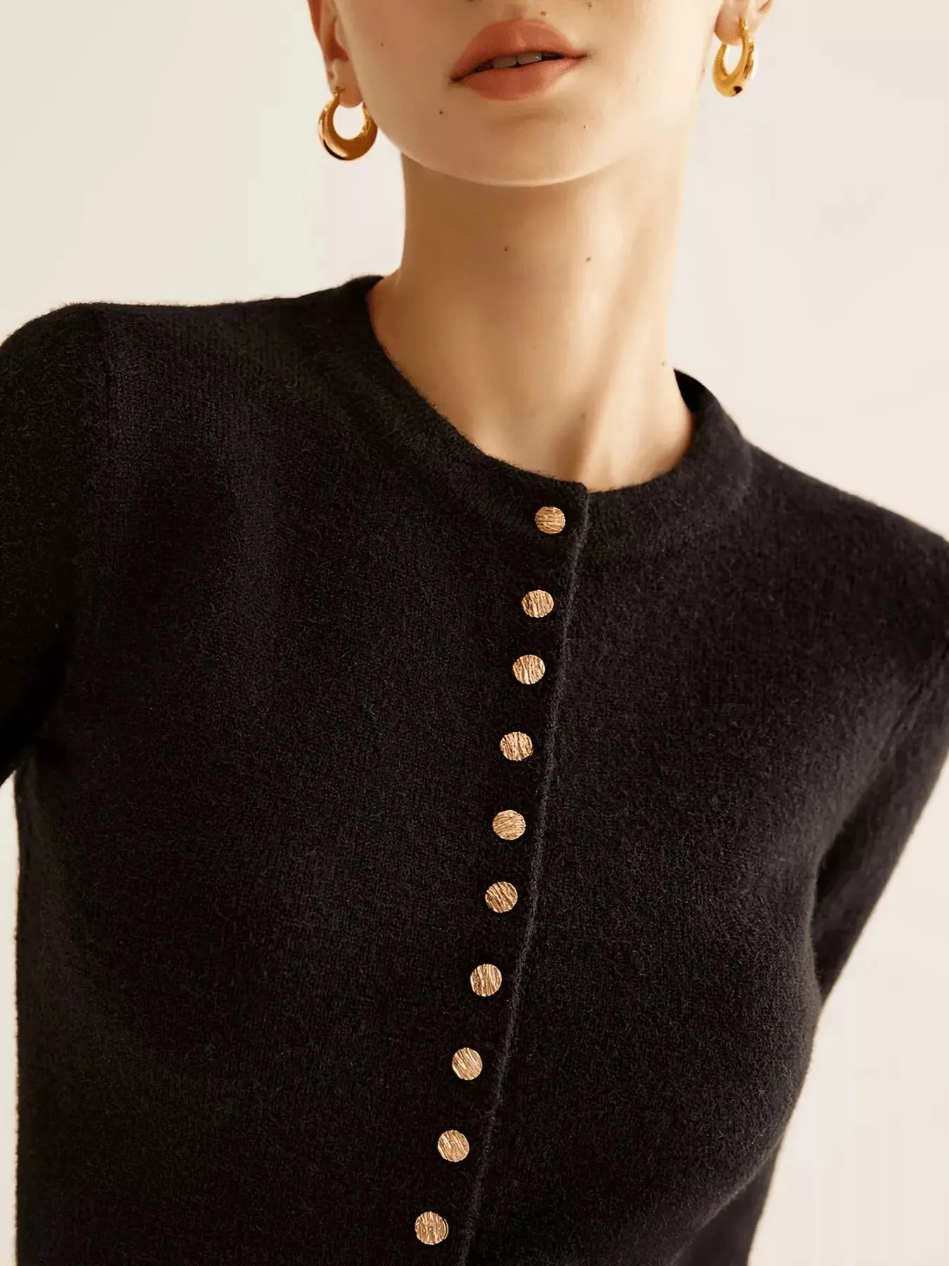 Button-Down Slim Fit Cardigan  Style Ratio