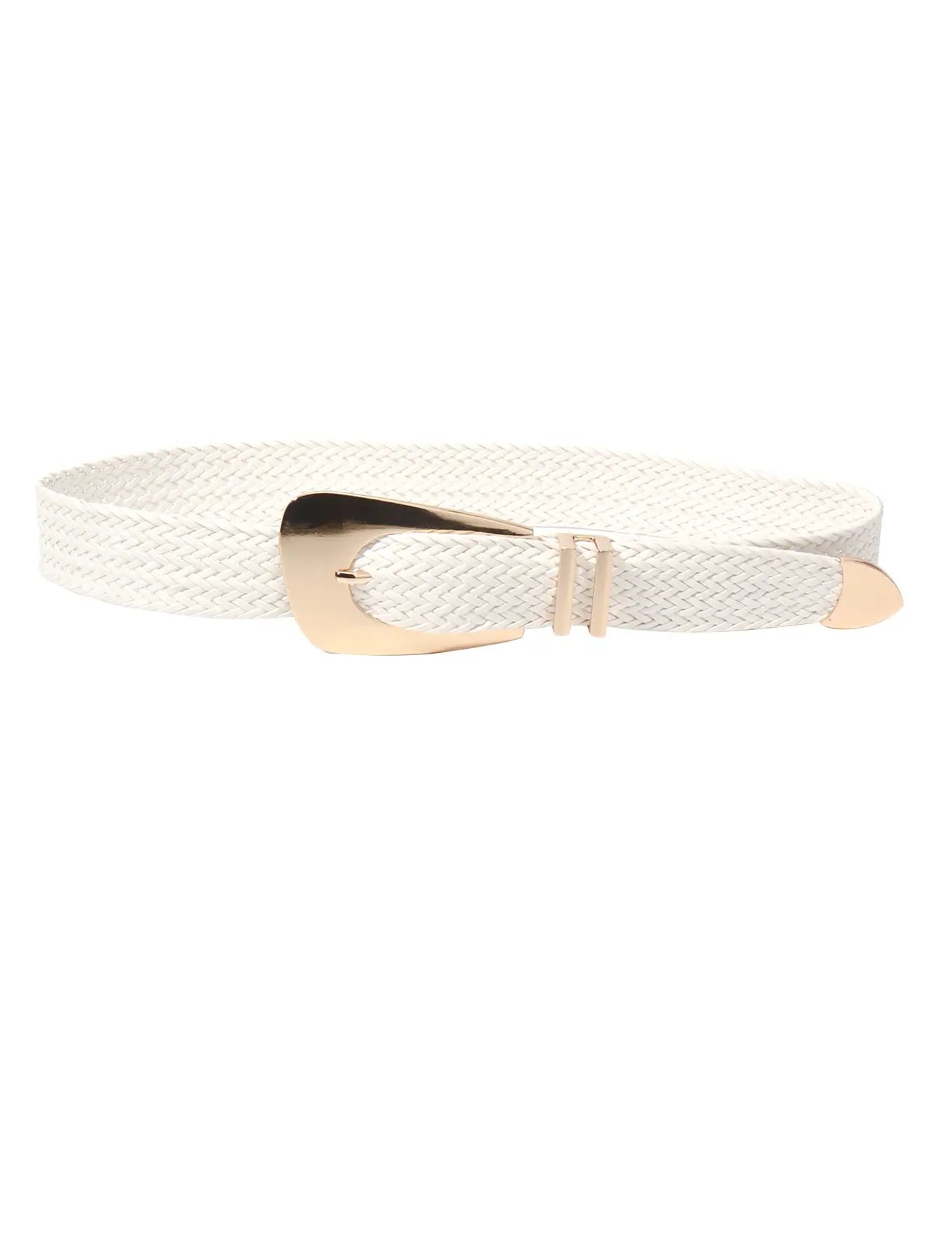 Irregular Buckle Braid Belt  Style Ratio