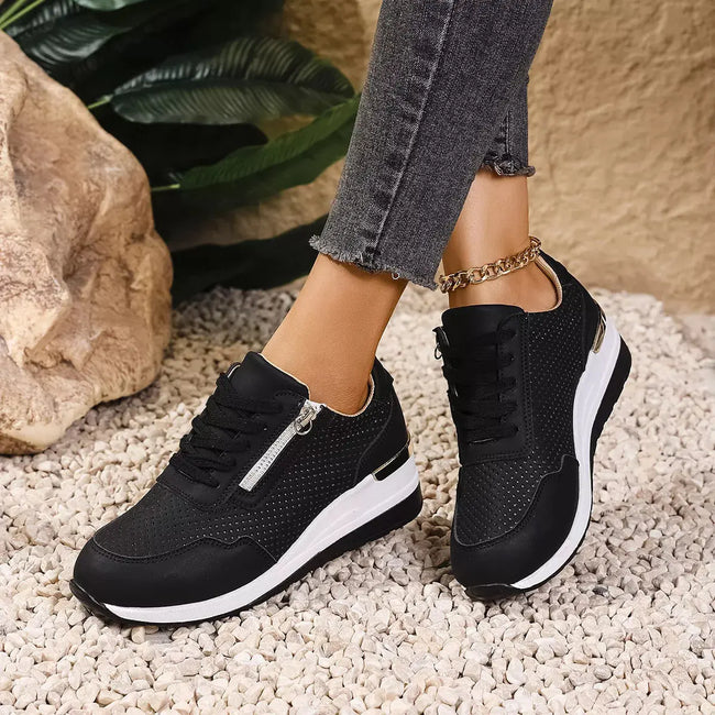 Lace Up Wedge Sneakers  Style Ratio