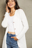Button Down Long Sleeve Longline Cardigan  Style Ratio