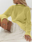 Mock Neck Long Sleeve Sweater  Style Ratio