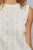 POL Textured Round Neck Cropped Tank  Style Ratio