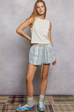 POL Textured Round Neck Cropped Tank  Style Ratio