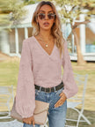 V-Neck Long Sleeve Blouse  Style Ratio