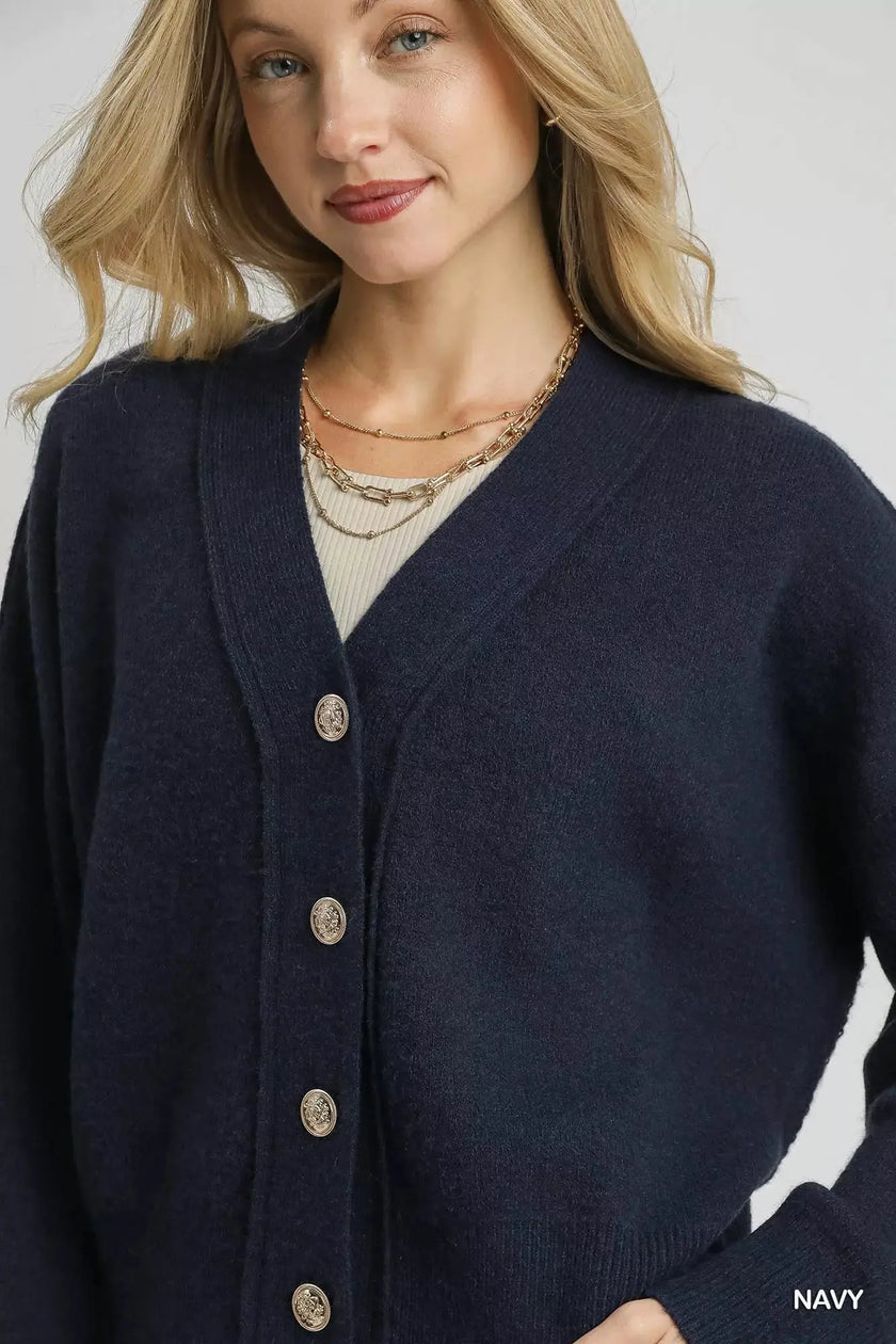 Umgee Button-Front Knit Cardigan  Style Ratio