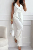 Surplice Sleeveless Jumpsuit  Style Ratio