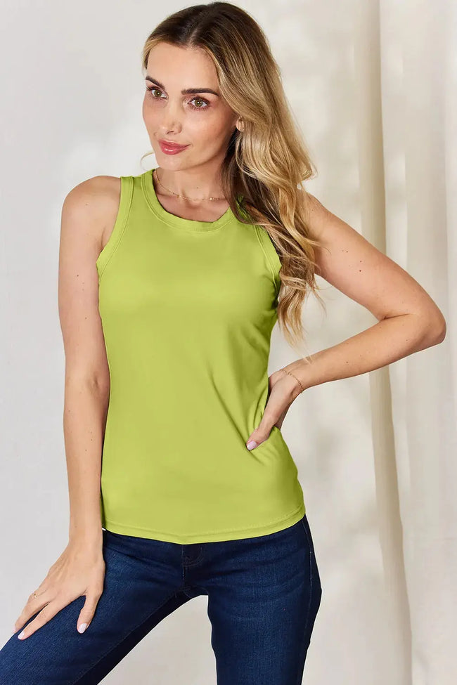 Basic Bae Full Size Round Neck Slim Tank  Style Ratio
