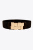 Geometric Buckle Elastic Wide Belt  Style Ratio