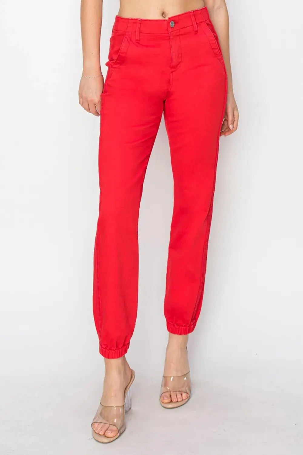 RISEN Full Size High Waisted Jogger Jeans  Style Ratio