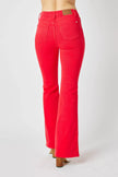 Judy Blue Full Size Hw Tummy Control Garment Dyed Flare Jeans  Style Ratio