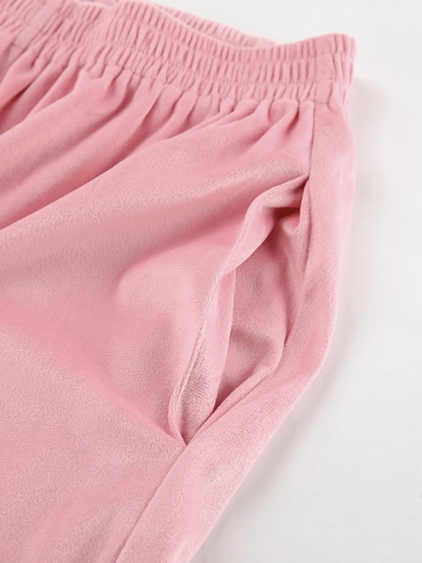 Quarter Zip Long Sleeve Top and Pants Loungewear  Style Ratio