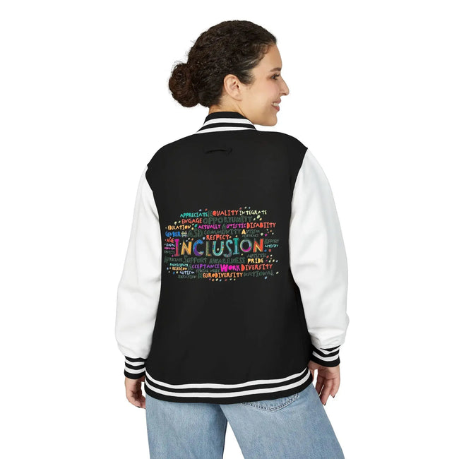 Neurospicy: Rainbow Infinity Inclusion Letterman Jacket  Style Ratio