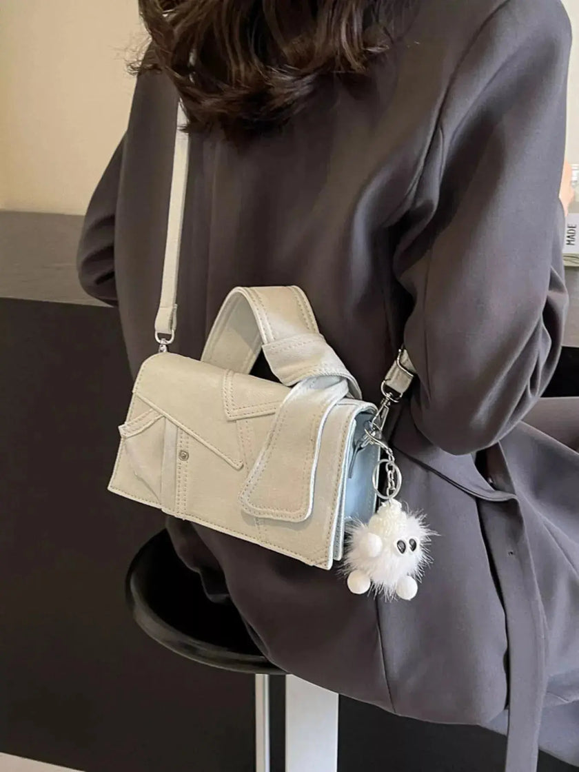 Denim Patchwork Crossbody Bag  Style Ratio