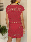 Openwork Round Neck Cover-Up  Style Ratio