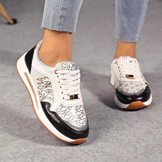 Lace Up Round Toe Sneakers  Style Ratio