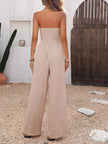 Smocked Tube Top Wide Leg Jumpsuit  Style Ratio