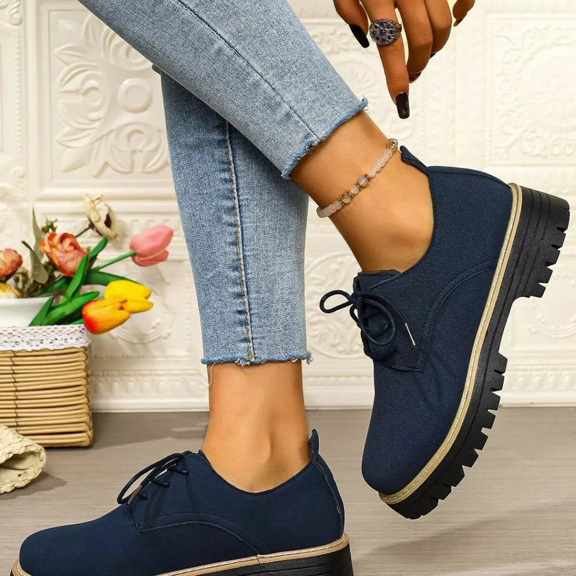 Lace-Up Platform Loafers  Style Ratio