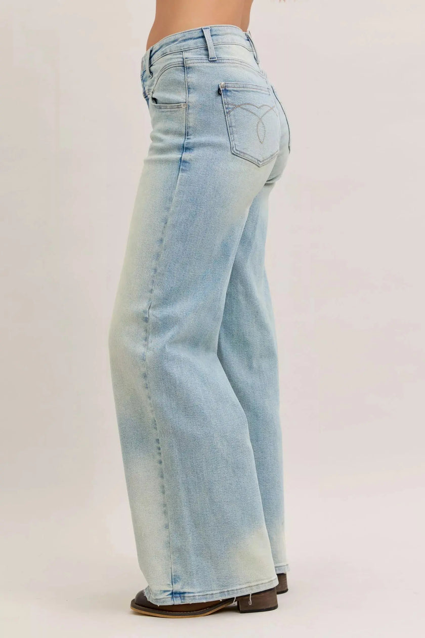 Judy Blue High Waist Column Straight Jeans  Style Ratio