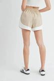 Mable Drawstring Waist Contrast Trim Detail Shorts  Style Ratio