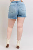Judy Blue High Waist Western Embroidery Detail Cut Off Denim Shorts  Style Ratio