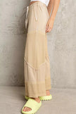 POL Elastic Waistband Wide Leg Pants with Drawstring  Style Ratio
