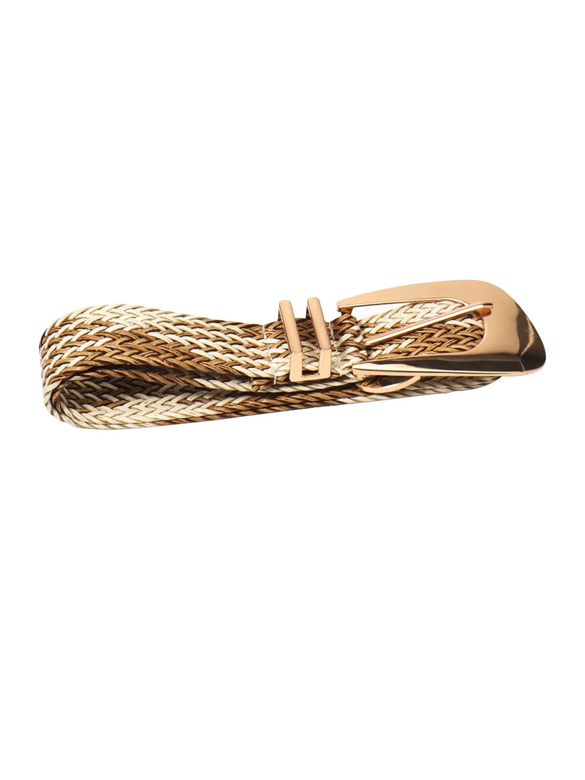 Irregular Buckle Braid Belt  Style Ratio