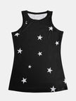 Full Size Star Round Neck Tank  Style Ratio