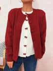 Button Up Long Sleeve Cardigan  Style Ratio