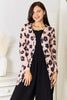 Double Take Printed Button Front Longline Cardigan  Style Ratio
